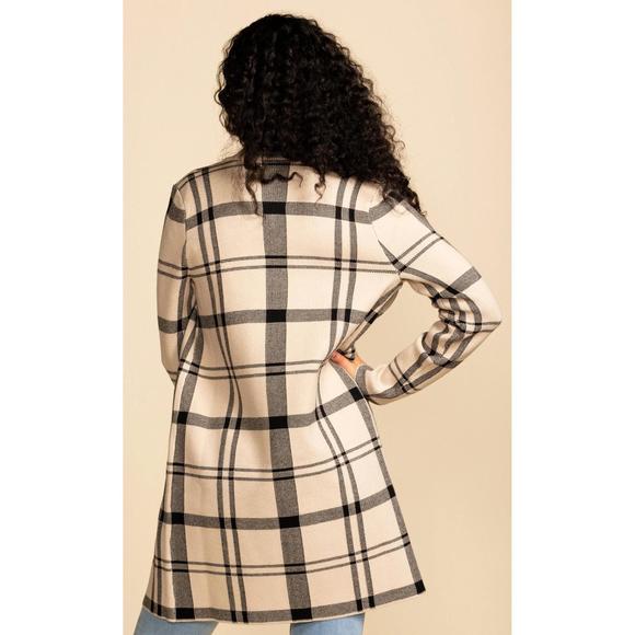 NEW PINK MARTINI harmon coatigan in ecru - Picture 2 of 3